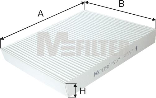 Mfilter K 9177 - Филтър купе (поленов филтър) vvparts.bg