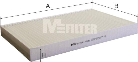 Mfilter K 936 - Филтър купе (поленов филтър) vvparts.bg