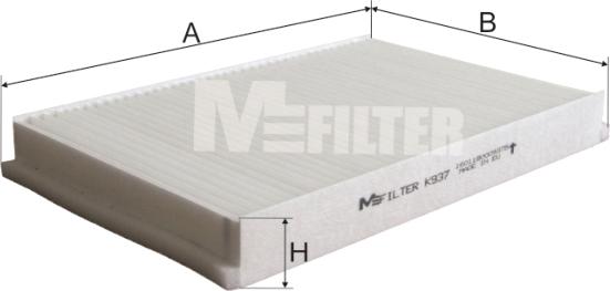 Mfilter K 937 - Филтър купе (поленов филтър) vvparts.bg