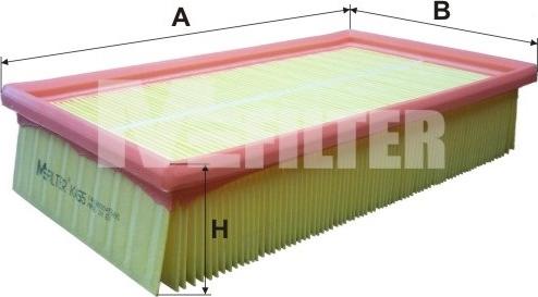 Mfilter K 455 - Въздушен филтър vvparts.bg