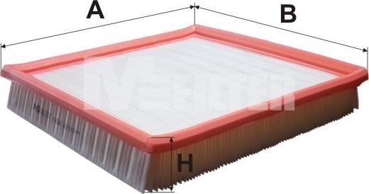 Mfilter K 456 - Въздушен филтър vvparts.bg