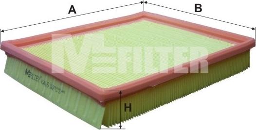 Mfilter K 416 - Въздушен филтър vvparts.bg