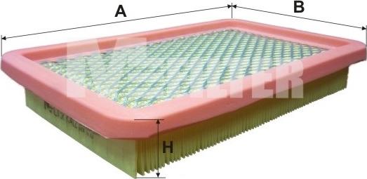 Mfilter K 412 - Въздушен филтър vvparts.bg