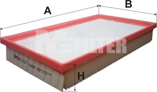 Mfilter K 484 - Въздушен филтър vvparts.bg