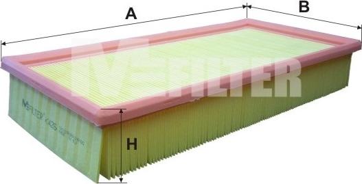 Mfilter K 426 - Въздушен филтър vvparts.bg