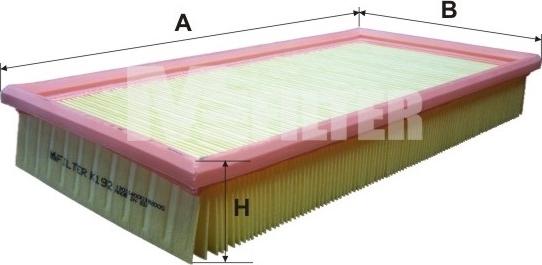 Mfilter K 192 - Въздушен филтър vvparts.bg