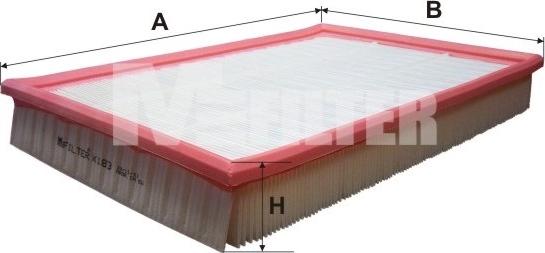 Mfilter K 183 - Въздушен филтър vvparts.bg