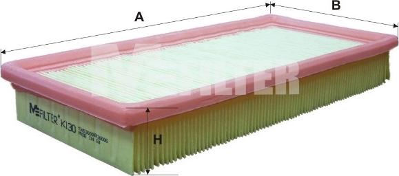 Mfilter K 130 - Въздушен филтър vvparts.bg