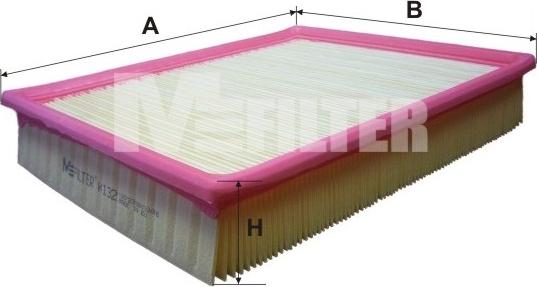 Mfilter K 132 - Въздушен филтър vvparts.bg