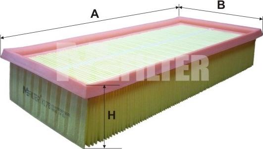 Mfilter K 178 - Въздушен филтър vvparts.bg