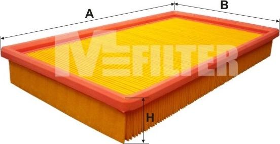 Mfilter K 291 - Въздушен филтър vvparts.bg