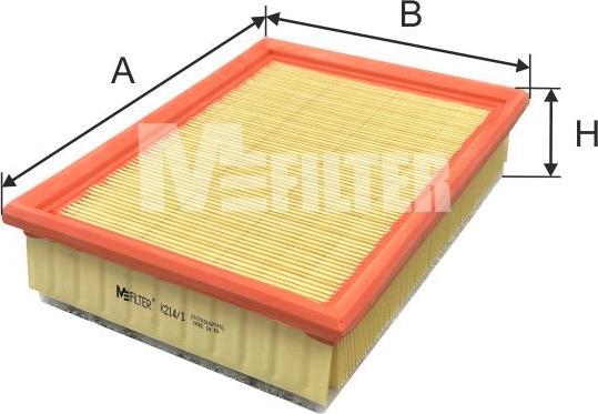 Mfilter K 214/1 - Въздушен филтър vvparts.bg