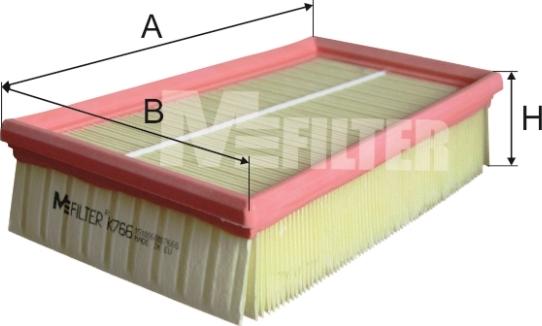 Mfilter K 766 - Въздушен филтър vvparts.bg