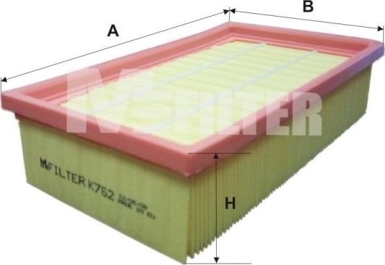 Mfilter K 762 - Въздушен филтър vvparts.bg