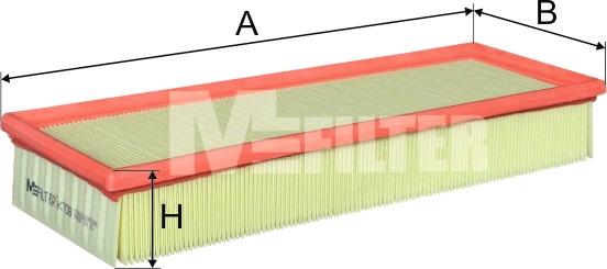 Mfilter K 708 - Въздушен филтър vvparts.bg