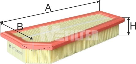 Mfilter K 7034 - Въздушен филтър vvparts.bg