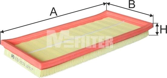 Mfilter K 7074 - Въздушен филтър vvparts.bg