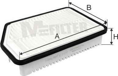 Mfilter K 7177 - Въздушен филтър vvparts.bg