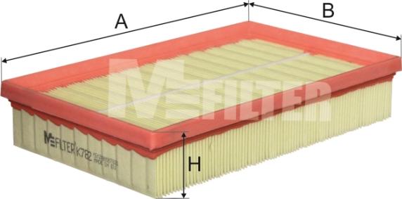 Mfilter K 782 - Въздушен филтър vvparts.bg