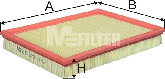 Mfilter K 735 - Въздушен филтър vvparts.bg