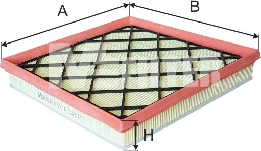 Mfilter K 778/1 - Въздушен филтър vvparts.bg