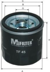 Mfilter TF 45 - Маслен филтър vvparts.bg