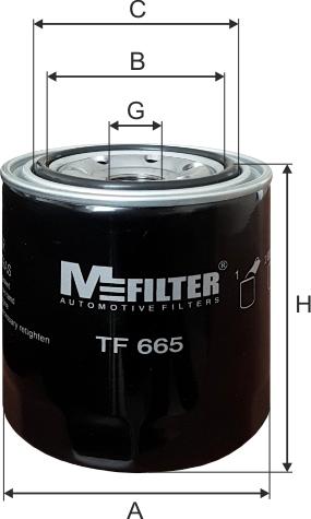 Mfilter TF665 - Маслен филтър vvparts.bg