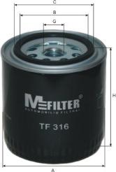 Mfilter TF 316 - Маслен филтър vvparts.bg