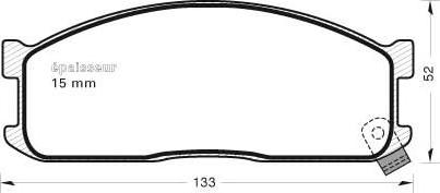 MGA 990 - Комплект спирачно феродо, дискови спирачки vvparts.bg