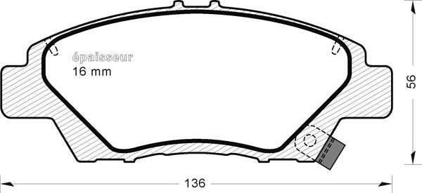 MGA 991 - Комплект спирачно феродо, дискови спирачки vvparts.bg