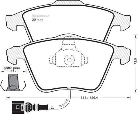 Ferodo FSL4223 - Комплект спирачно феродо, дискови спирачки vvparts.bg