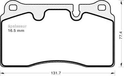 MGA 953 - Комплект спирачно феродо, дискови спирачки vvparts.bg