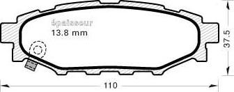 MGA 909 - Комплект спирачно феродо, дискови спирачки vvparts.bg