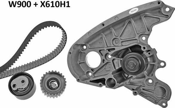 MGA 900K1 - Водна помпа+ к-кт ангренажен ремък vvparts.bg