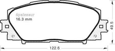 MGA 982 - Комплект спирачно феродо, дискови спирачки vvparts.bg