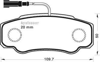 MGA 937 - Комплект спирачно феродо, дискови спирачки vvparts.bg