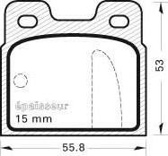 A.B.S. 36068 OE - Комплект спирачно феродо, дискови спирачки vvparts.bg