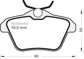 Remsa 581.10 - Комплект спирачно феродо, дискови спирачки vvparts.bg