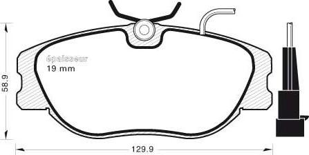 MGA 455 - Комплект спирачно феродо, дискови спирачки vvparts.bg