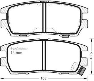 Havam HP2868 - Комплект спирачно феродо, дискови спирачки vvparts.bg