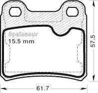 MGA 409 - Комплект спирачно феродо, дискови спирачки vvparts.bg