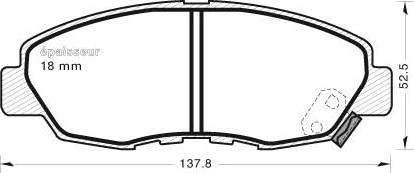 MGA 414 - Комплект спирачно феродо, дискови спирачки vvparts.bg