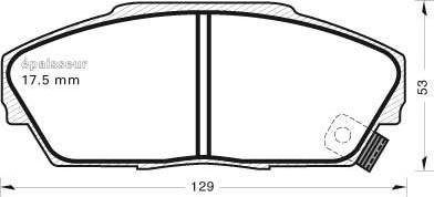 Remsa 2323.02 - Комплект спирачно феродо, дискови спирачки vvparts.bg