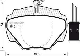 MGA 439 - Комплект спирачно феродо, дискови спирачки vvparts.bg