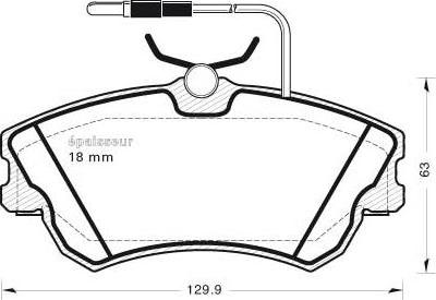 RHIAG 15750 - Комплект спирачно феродо, дискови спирачки vvparts.bg