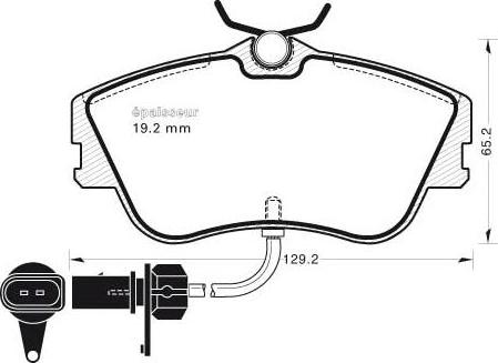 MGA 599 - Комплект спирачно феродо, дискови спирачки vvparts.bg