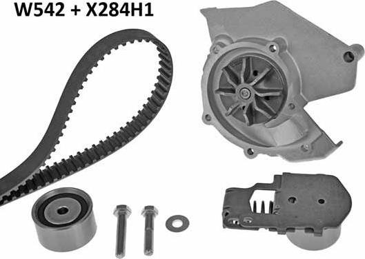 MGA 542K1 - Водна помпа+ к-кт ангренажен ремък vvparts.bg