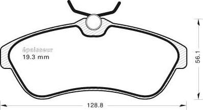 MGA 564 - Комплект спирачно феродо, дискови спирачки vvparts.bg