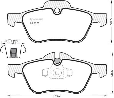 MGA 567 - Комплект спирачно феродо, дискови спирачки vvparts.bg