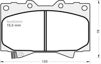 MGA 503 - Комплект спирачно феродо, дискови спирачки vvparts.bg